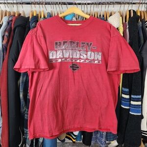Y2K Harley Davidson Distressed Tshirt